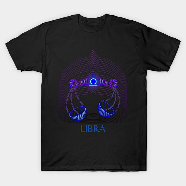 LIBRA - The Scales of Justice T-Shirt by GNDesign